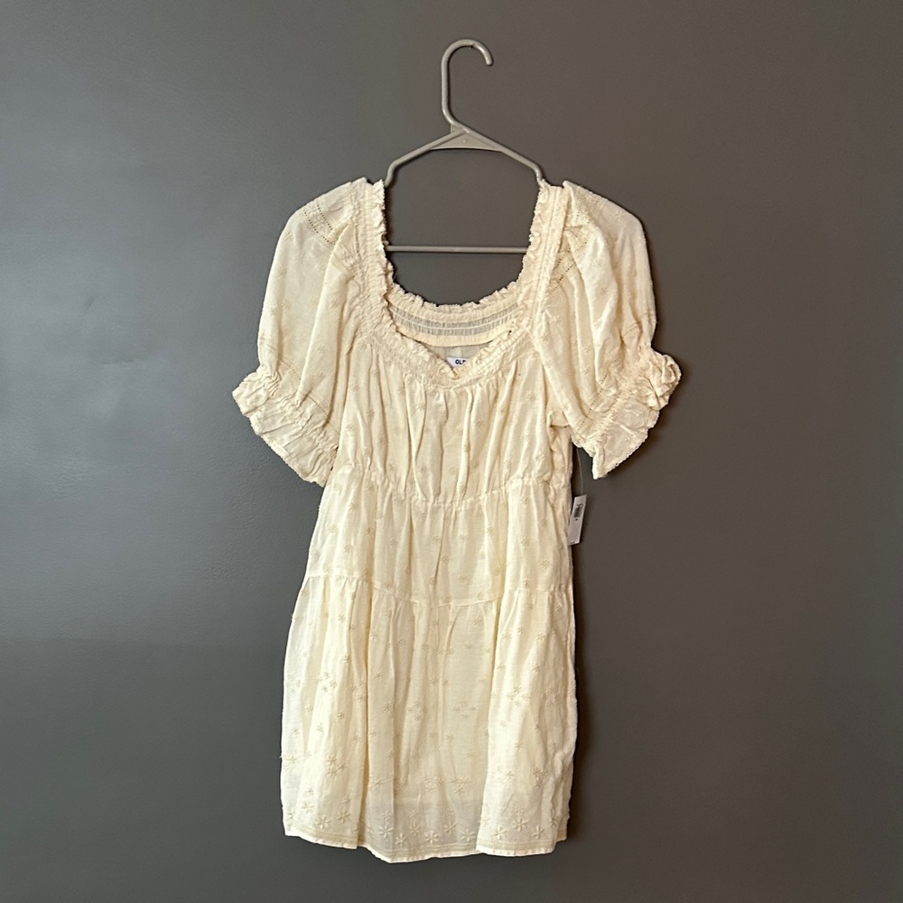 Old Navy Cream Mini Dress